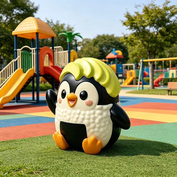 Cute FRP Penguin Sculpture