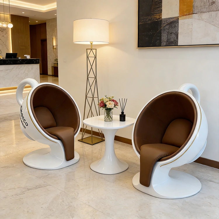 Fiberglass Coffee Cup Chair